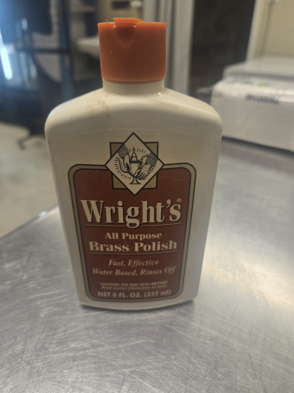 Wright's All Purpose Brass Polish 8 fl oz Used 95% Full Discontinue Old Stock